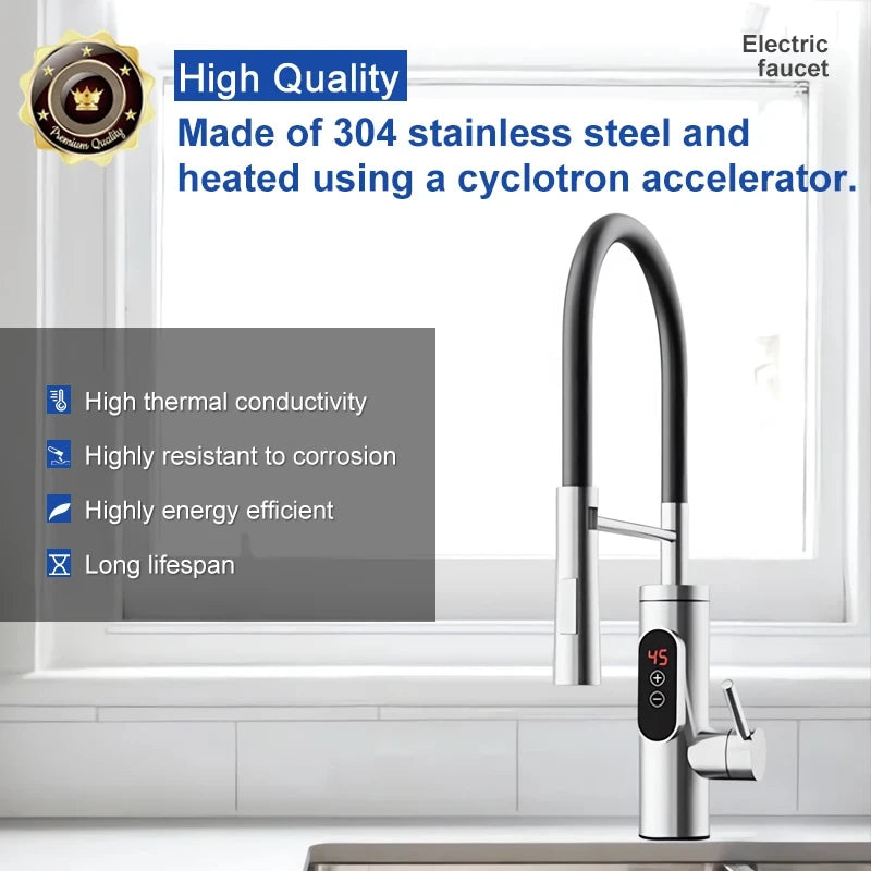 Instant Heating Electric Kitchen Faucet